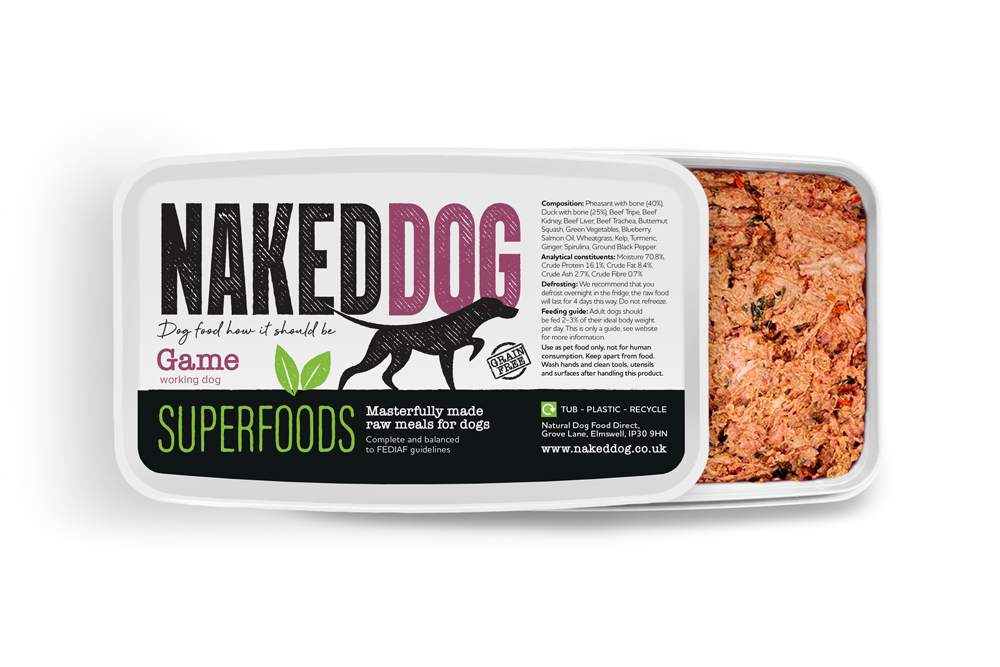 Naked Dog with Superfoods Game 1kg