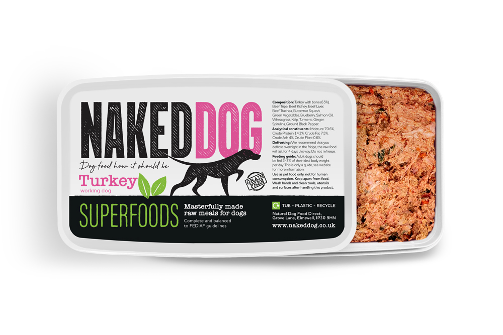 Naked Dog with Superfoods Turkey 1kg