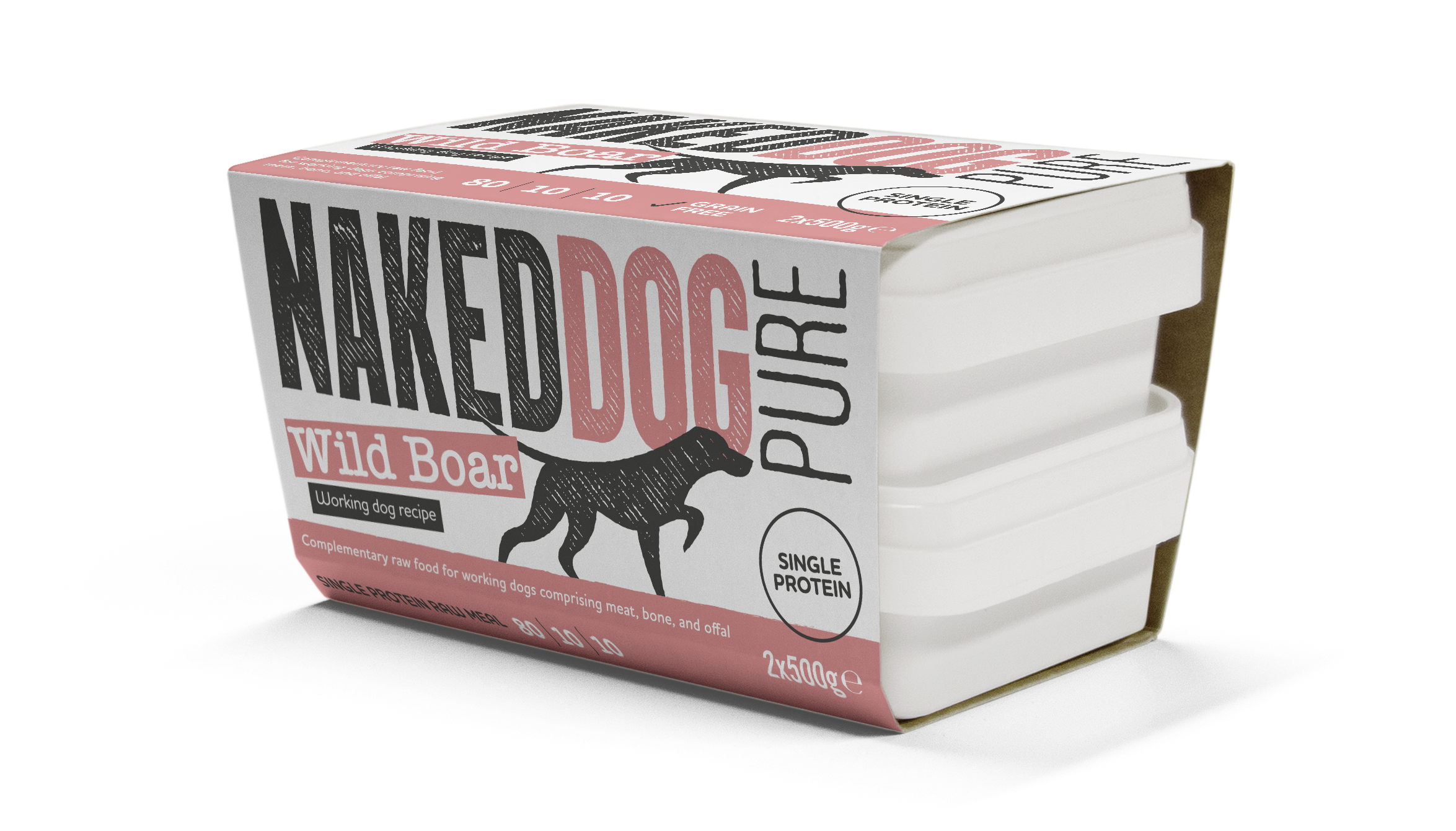 NAKEDDOG Pure Working Dog Wild Boar 2x500g