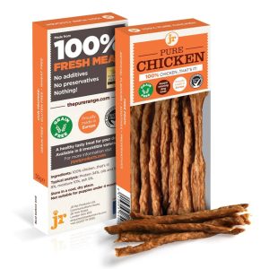 Pack of JR Pet Pure Chicken Sticks, 50g, made from 100% chicken