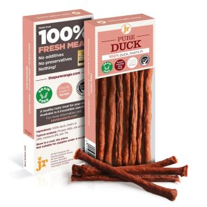 Pack of JR Pet Pure Duck Sticks, 50g, made from 100% duck