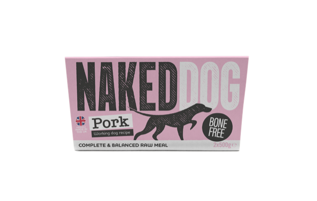 NAKEDDOG Original Working Dog Bone Free Pork 2x500g