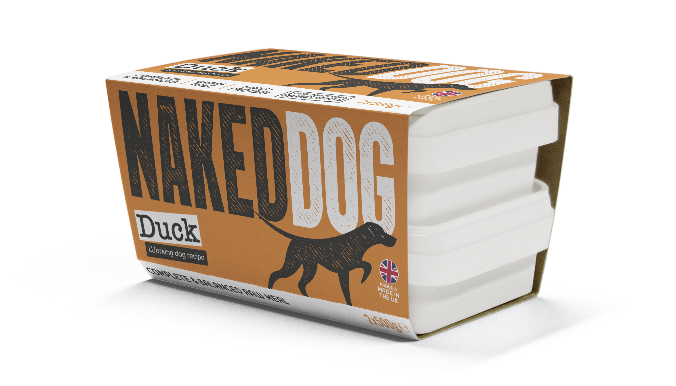 NAKEDDOG Original Working Dog Duck 2x500g